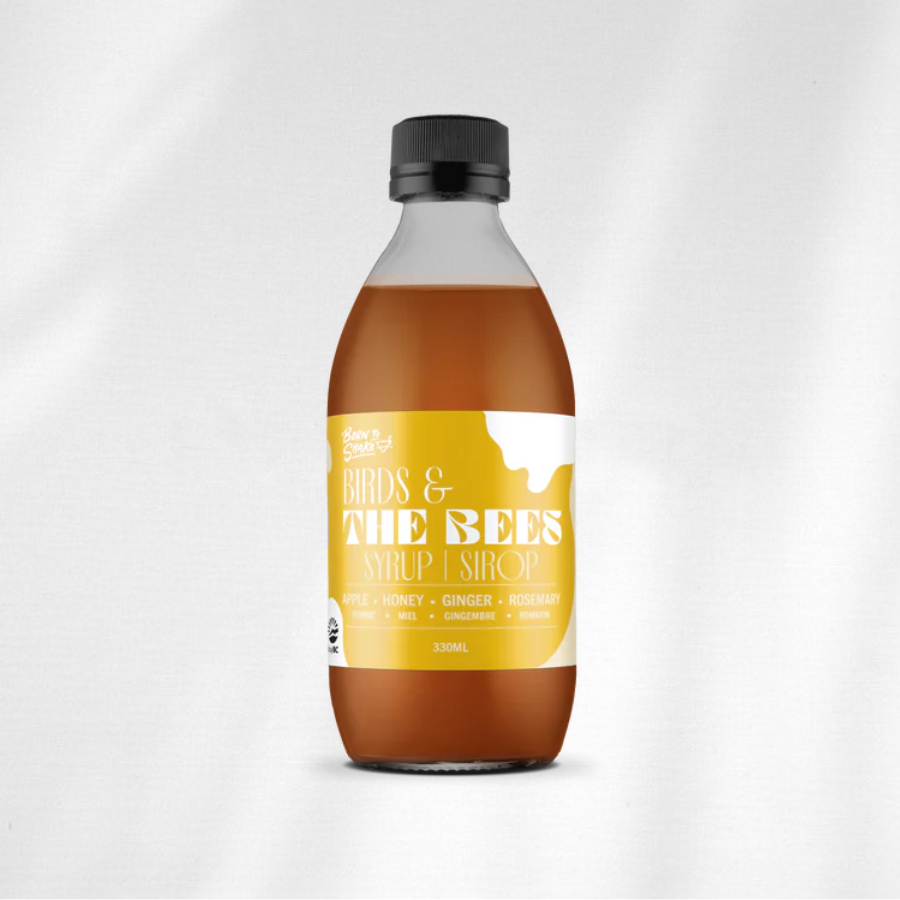 Born To Shake Bird & the Bees Syrup (Apple, Honey, Ginger, Rosemary)