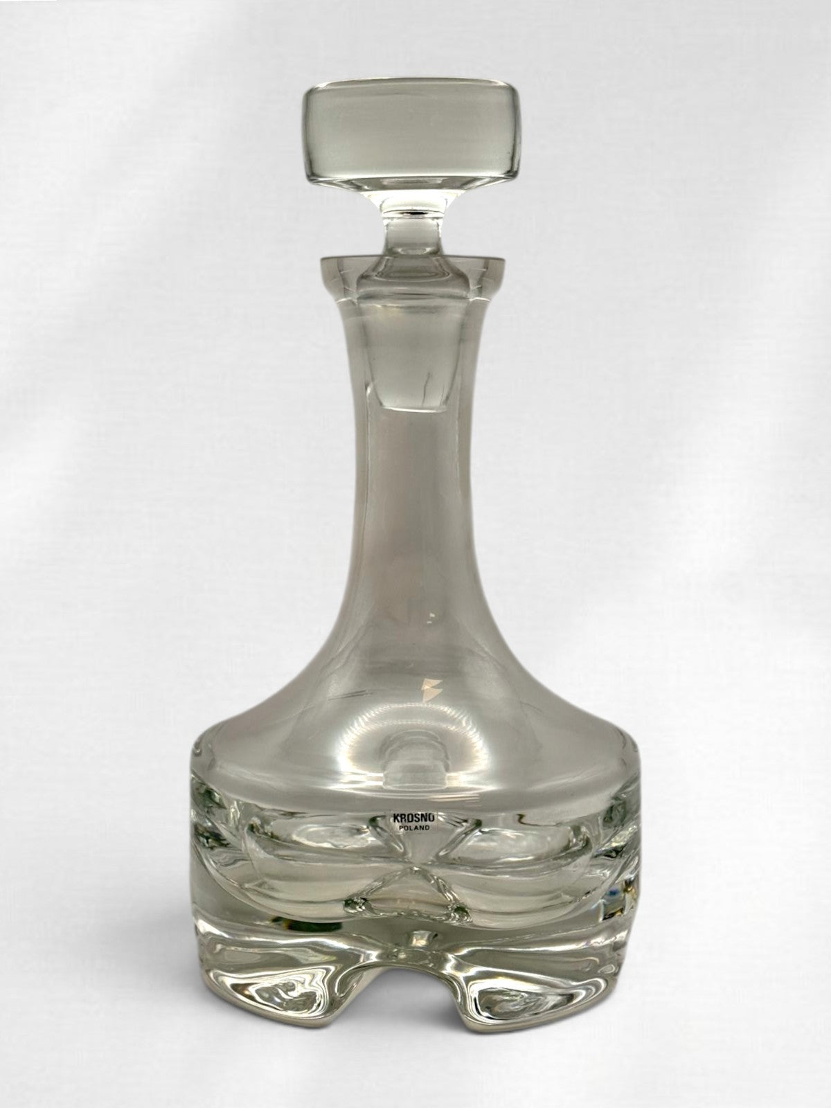 Vintage Krosno Polish Heavy Crystal Liquor Decanter