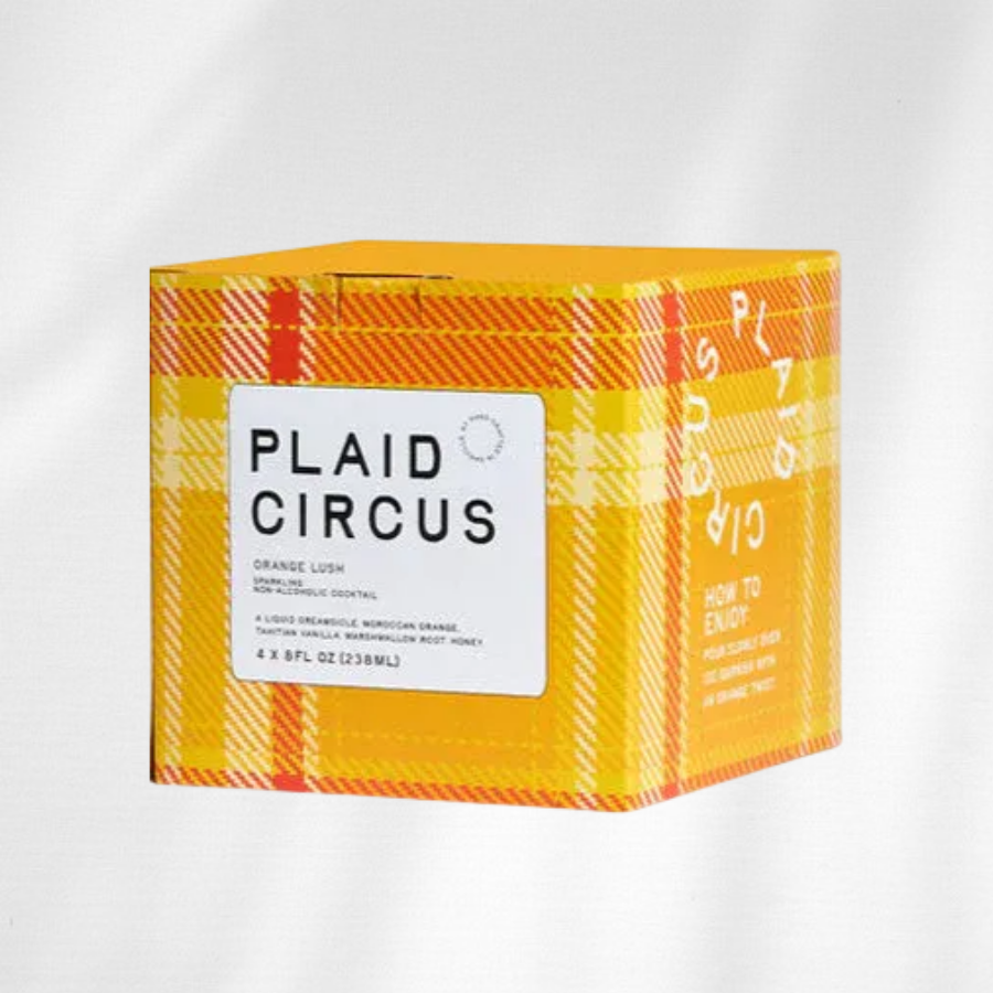 Plaid Circus Orange Lush 4 Pack