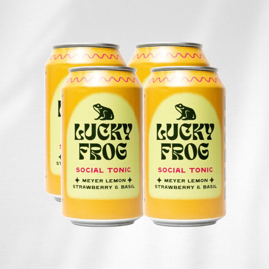 Lucky Frog Social Tonic Meyer Lemon 4 Pack