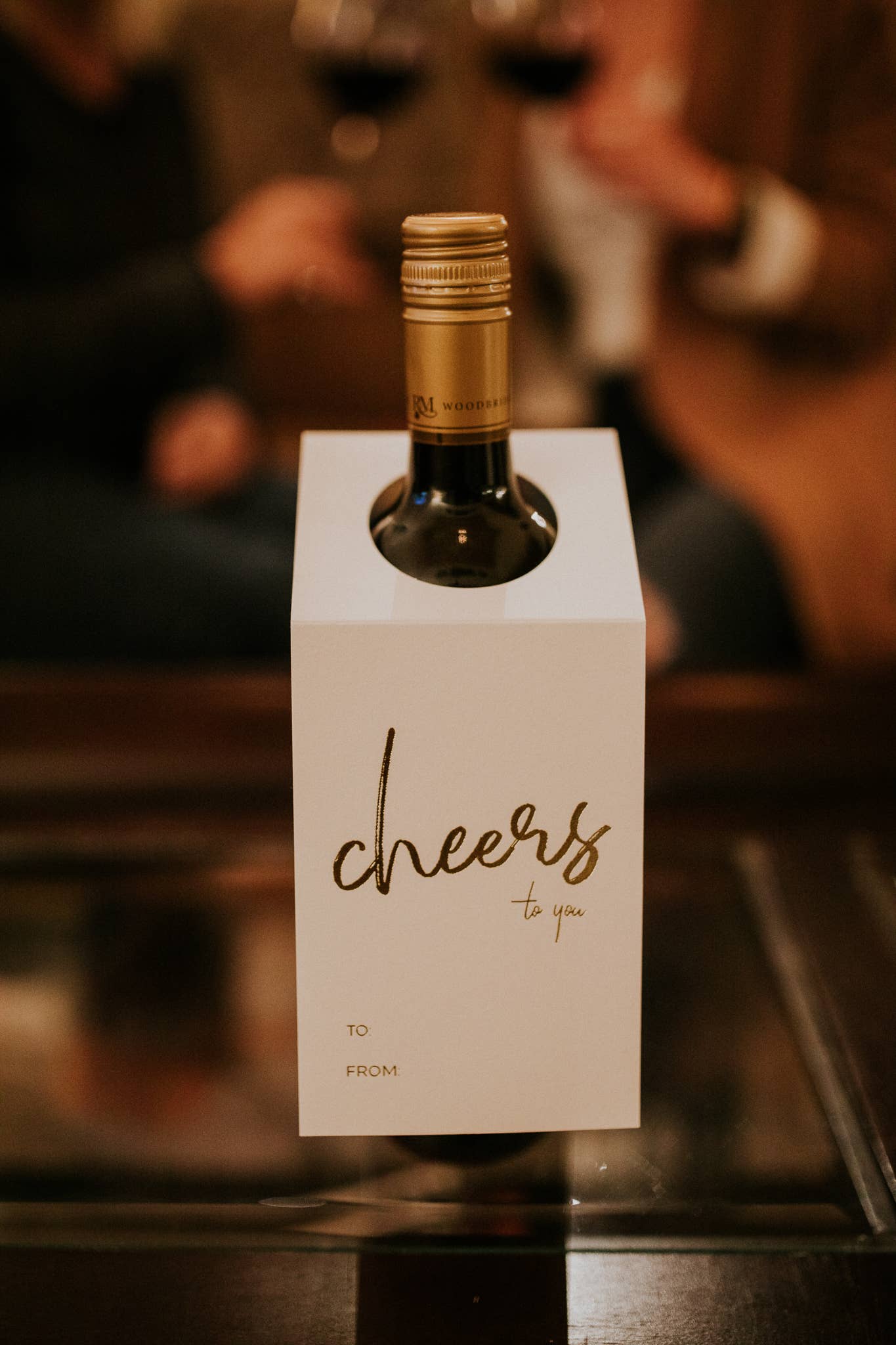 Wrinkle & Crease Paper Products - Wine Bottle Tags - Cheers to You