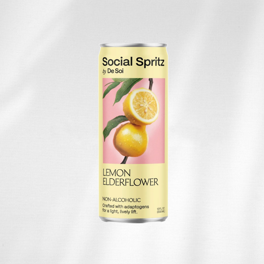 Social Spritz by De Soi Lemon Elderflower Can