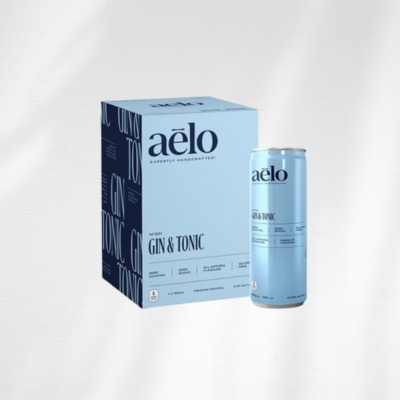 aēlo Gin & Tonic - 4 Pack