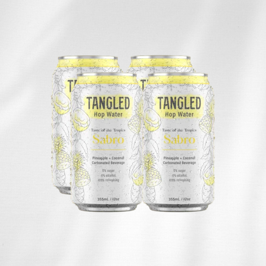 Tangled Hop Water - Sabro (Pineapple+Coconut) 4-pack